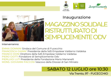 Inaugurazione del magazzino ristrutturato di Semplicemente Odv Inaugurazione del magazzino ristrutturato di Semplicemente Odv